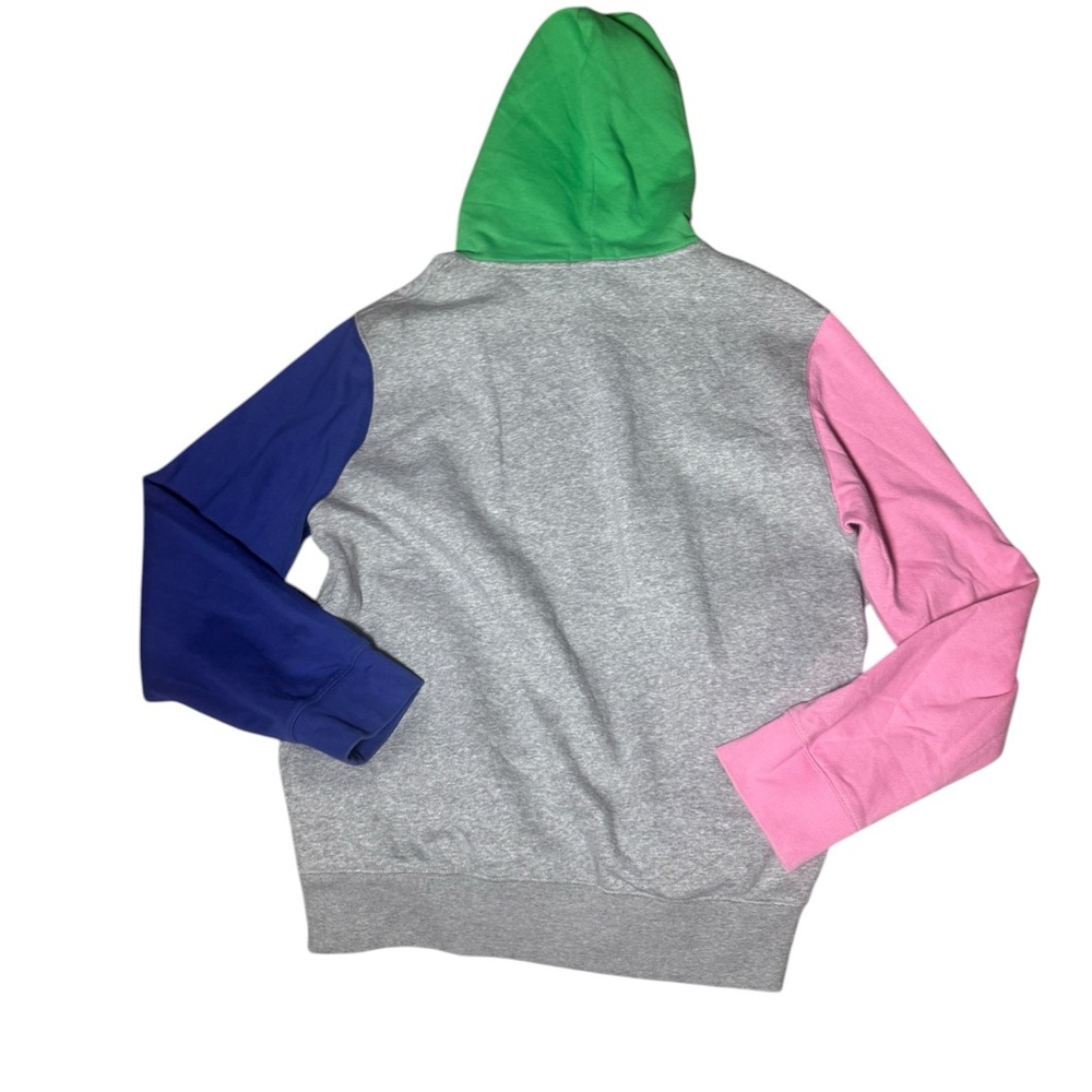 Polo Ralph Lauren Men's Polo Bear Colorblock Hoodie Gray Pink Large - Picture 2 of 12